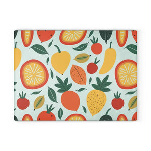 Colorful Fruit Glass Cutting Board for Food Lovers Kitchen Decor - Dipaliz - 11’’ x 15’’ / Rectangle - Boards