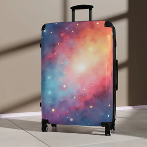 Vibrant Galaxy Design Suitcase Polycarbonate Travel Accessory Dipaliz - Suitcases