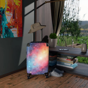 Vibrant Galaxy Design Suitcase Polycarbonate Travel Accessory Dipaliz - Suitcases