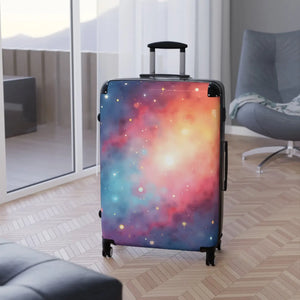 Vibrant Galaxy Design Suitcase Polycarbonate Travel Accessory Dipaliz - Suitcases