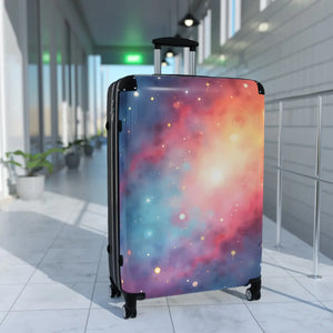 Vibrant Galaxy Design Suitcase Polycarbonate Travel Accessory Dipaliz - Suitcases