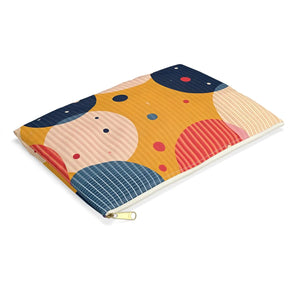 Vibrant Geometric Accessory Pouch - Bold Patterns - Dipaliz - Cosmetic & Toiletry Bags