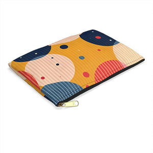 Vibrant Geometric Accessory Pouch - Bold Patterns - Dipaliz - Cosmetic & Toiletry Bags