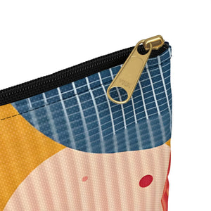 Vibrant Geometric Accessory Pouch - Bold Patterns - Dipaliz - Cosmetic & Toiletry Bags