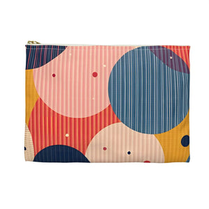 Vibrant Geometric Accessory Pouch - Bold Patterns - Dipaliz - Cosmetic & Toiletry Bags