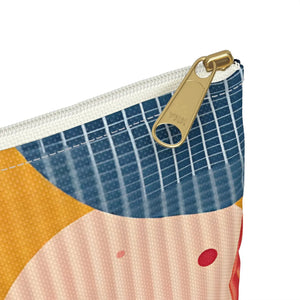 Vibrant Geometric Accessory Pouch - Bold Patterns - Dipaliz - Cosmetic & Toiletry Bags
