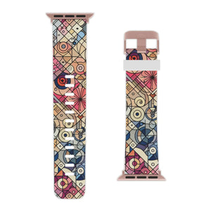 Vibrant Geometric Apple Watch Band - Soft Silicone - Dipaliz - Bands
