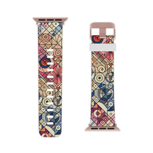 Vibrant Geometric Apple Watch Band - Soft Silicone - Dipaliz - Bands