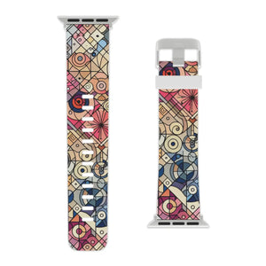Vibrant Geometric Apple Watch Band - Soft Silicone - Dipaliz - Bands