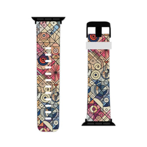 Vibrant Geometric Apple Watch Band - Soft Silicone - Dipaliz - Bands