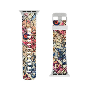 Vibrant Geometric Apple Watch Band - Soft Silicone - Dipaliz - Bands