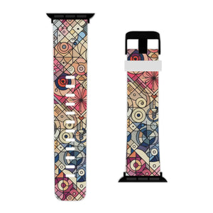 Vibrant Geometric Apple Watch Band - Soft Silicone - Dipaliz - Bands