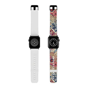 Vibrant Geometric Apple Watch Band - Colorful Style - Dipaliz - 7.5’’ × 0.75’’ / 38 - 40 Mm / Black - Bands