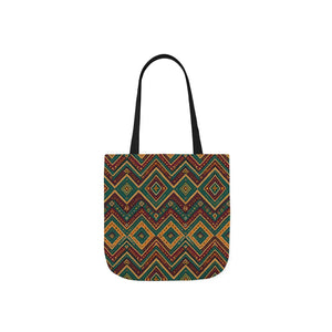 Vibrant Canvas Tote Bag - Colorful Geometric - Dipaliz - Shopping Totes