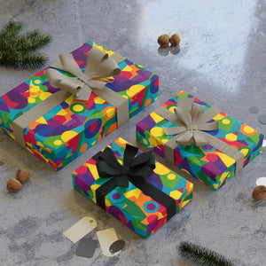 Smooth Satin Gift Wrap - Silky Geometry Finish - Dipaliz - Wrapping Paper