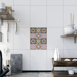 Home Decor - Vibrant Colorful Geometric Ceramic Photo Tiles - Dipaliz