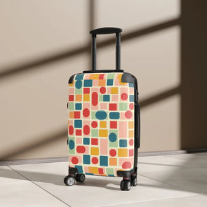 Vibrant Geometric Pattern Suitcase - Stylish Travel - Dipaliz - Suitcases