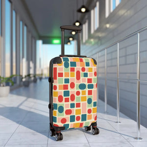 Vibrant Geometric Pattern Suitcase - Stylish Travel - Dipaliz - Suitcases