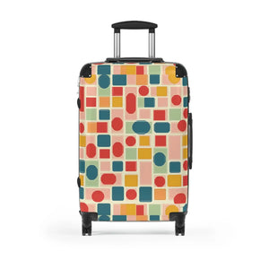 Vibrant Geometric Pattern Suitcase - Stylish Travel - Dipaliz - Suitcases