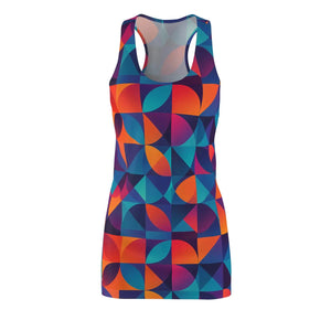 Colorful Geometric Racerback Dress Summer - Dipaliz - Dresses - Xs