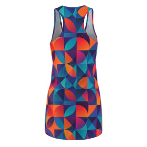 Colorful Geometric Racerback Dress Summer - Dipaliz - Dresses - Xs