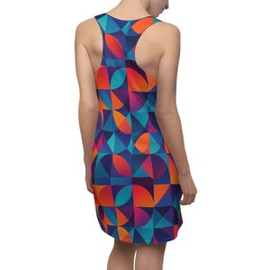 Colorful Geometric Racerback Dress Summer - Dipaliz - Dresses - Xs