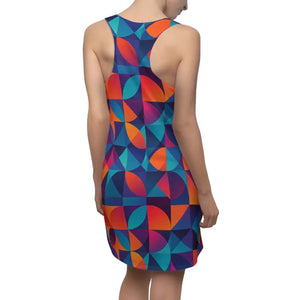 Colorful Geometric Racerback Dress Summer Style - Dipaliz - Dresses