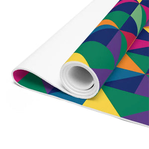 Foam Yoga Mat - Colorful Geometric Non-slip - Dipaliz - 24” x 72” - & Pilates Mats