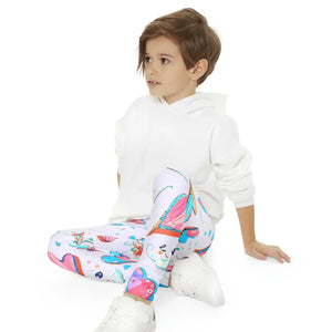 Colorful Hearts Leggings for Kids - Microfiber Spandex - Dipaliz - Activewear
