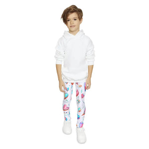 Colorful Hearts Leggings for Kids - Microfiber Spandex - Dipaliz - Activewear