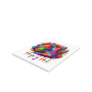 Happy Holi Greeting Cards with Matching White Envelopes - Dipaliz - & Note