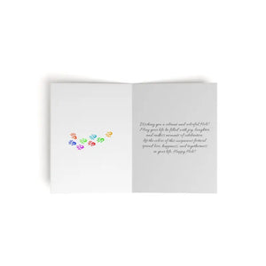 Happy Holi Greeting Cards with Matching White Envelopes - Dipaliz - & Note