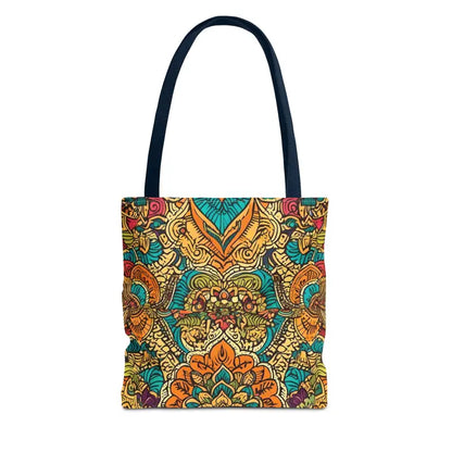 Colorful Indian Pattern Aop Tote Bag - Bags