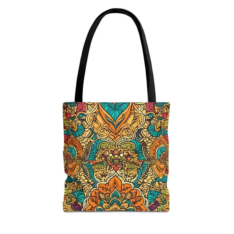 Colorful Indian Pattern Aop Tote Bag - Bags