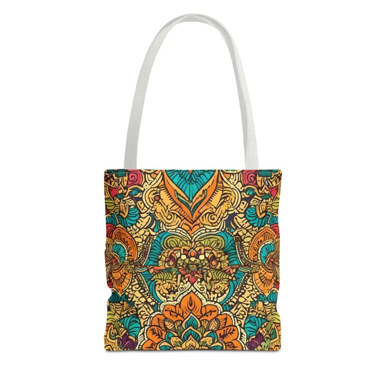 Colorful Indian Pattern Aop Tote Bag - Bags