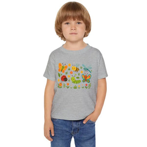 Kids Clothes - Colorful Insect Toddler Bug Tee - Soft Summer Graphics - Dipaliz
