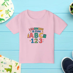 Epic Playtime Thrill Colorful Learning Toddler Tee - Dipaliz - Light Pink / 2t - T-shirts