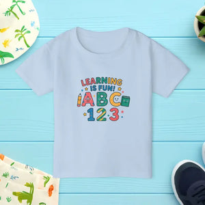 Epic Playtime Thrill Colorful Learning Toddler Tee - Dipaliz - Light Blue / 2t - T-shirts