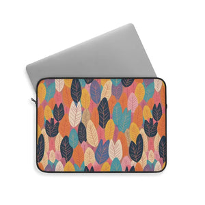 Leaves Laptop Sleeve - Colorful Eco-chic Stylish Tech Case - Dipaliz - 15’’ - Bags