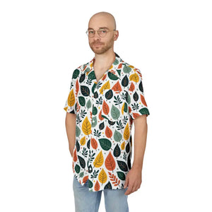 Vibrant Unisex Hawaiian Shirt Colorful Leaves Design - Dipaliz - Shirts