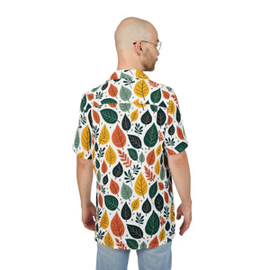 Vibrant Unisex Hawaiian Shirt Colorful Leaves Design - Dipaliz - Shirts