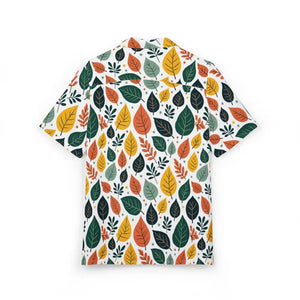 Vibrant Unisex Hawaiian Shirt Colorful Leaves Design - Dipaliz - Shirts