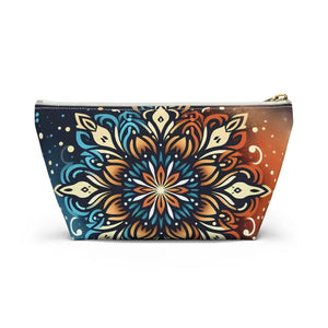 Boho Colorful Mandala Accessory Pouch - Vibrant Organizer - Dipaliz - Cosmetic & Toiletry Bags