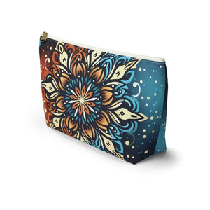 Boho Colorful Mandala Accessory Pouch - Vibrant Organizer - Dipaliz - Cosmetic & Toiletry Bags