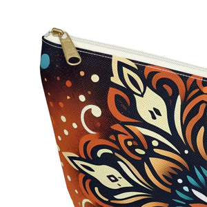 Boho Colorful Mandala Accessory Pouch - Vibrant Organizer - Dipaliz - Cosmetic & Toiletry Bags