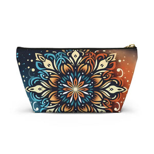 Boho Colorful Mandala Accessory Pouch - Vibrant Organizer - Dipaliz - Cosmetic & Toiletry Bags