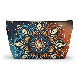 Boho Colorful Mandala Accessory Pouch - Vibrant Organizer - Dipaliz - Cosmetic & Toiletry Bags