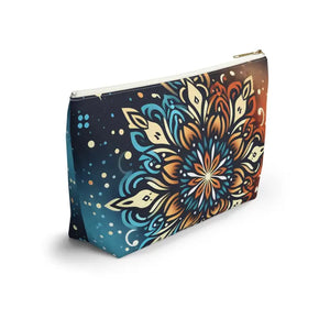 Boho Colorful Mandala Accessory Pouch - Vibrant Organizer - Dipaliz - Cosmetic & Toiletry Bags