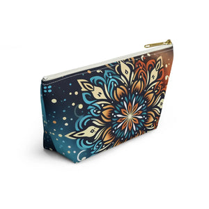 Boho Colorful Mandala Accessory Pouch Travel - Dipaliz - Makeup Bags
