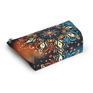 Boho Colorful Mandala Accessory Pouch Travel - Dipaliz - Makeup Bags